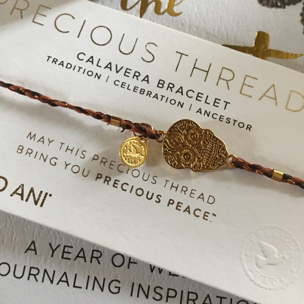 Alex and Ani Calavera Precious Threads Bracelet. - Picture 2 of 3